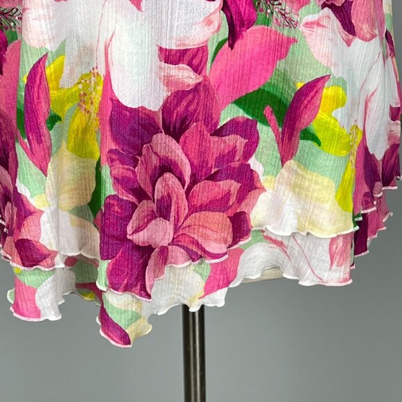 Soft Surroundings Womens Siesta Key Tunic Pink Floral Print Cotton size Medium - Picture 6 of 14